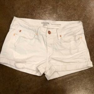 Levi’s white jean shorts
